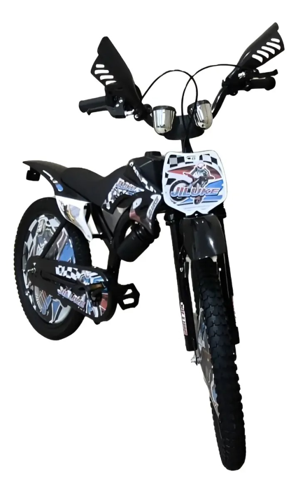 Bicicleta Cross Infantil Jiluke Aro20 Preto - #2
