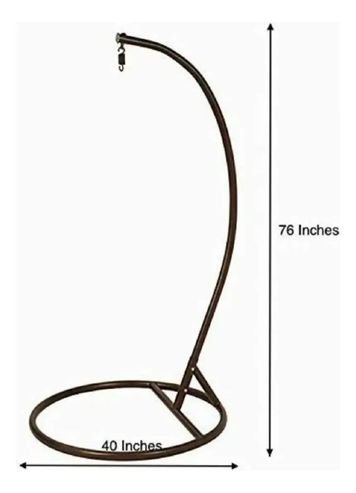 Suporte Base Para Cadeira Balanço Marrom - #2