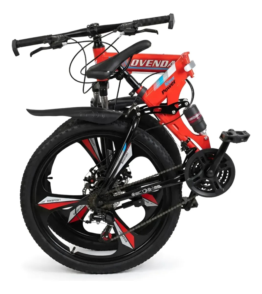 Bicicleta Dobrável Aro 26 Transformers Laranja - #6