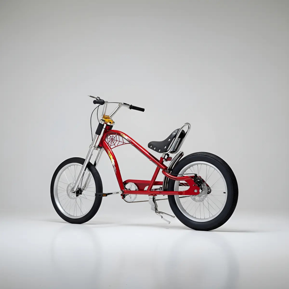Bicicleta Chopper Harley Luxo Vermelha - #2