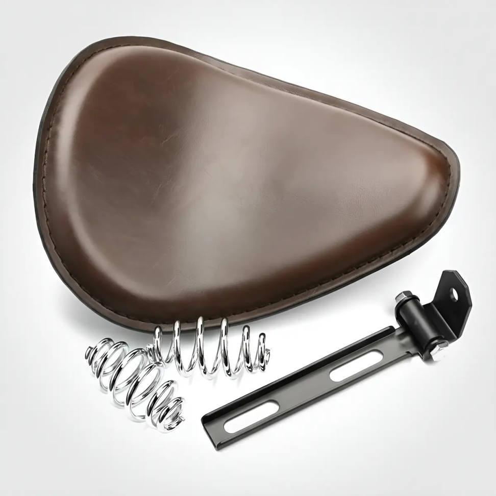 Banco Solo Para Harley Davidson 883r/ Iron - Forty Eigth Marrom Liso - #3