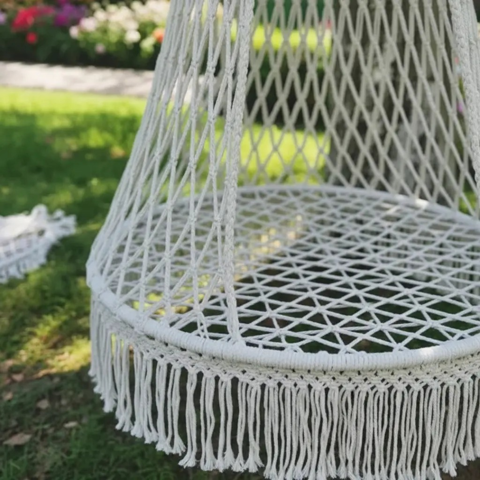 Cadeira De Balanço Rede Suspensa Off White - #5