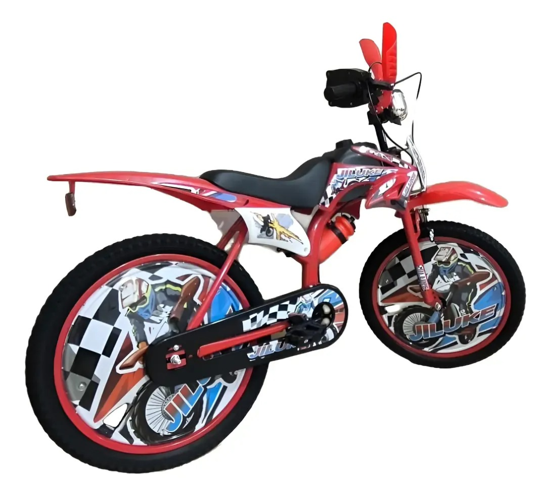 Bicicleta Cross Infantil Jiluke Aro20 Vermelha - #8
