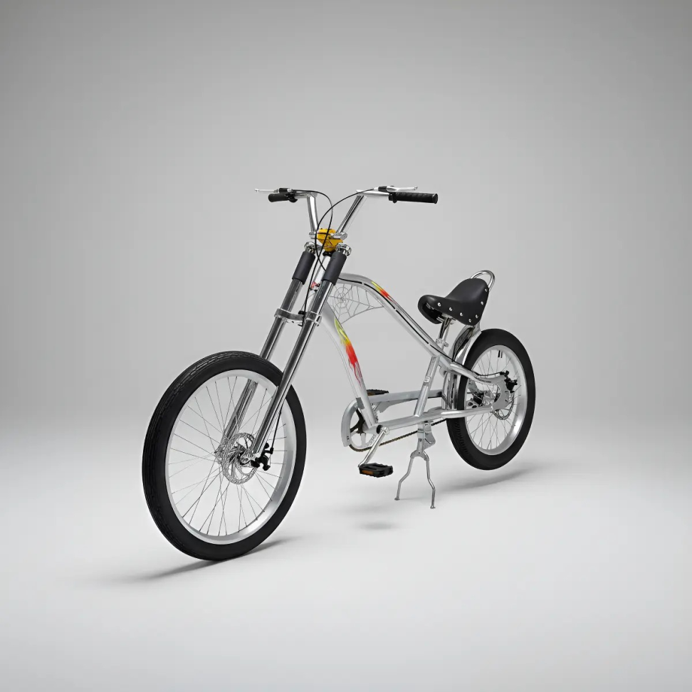 Bicicleta Chopper Harley Luxo Prata - #2