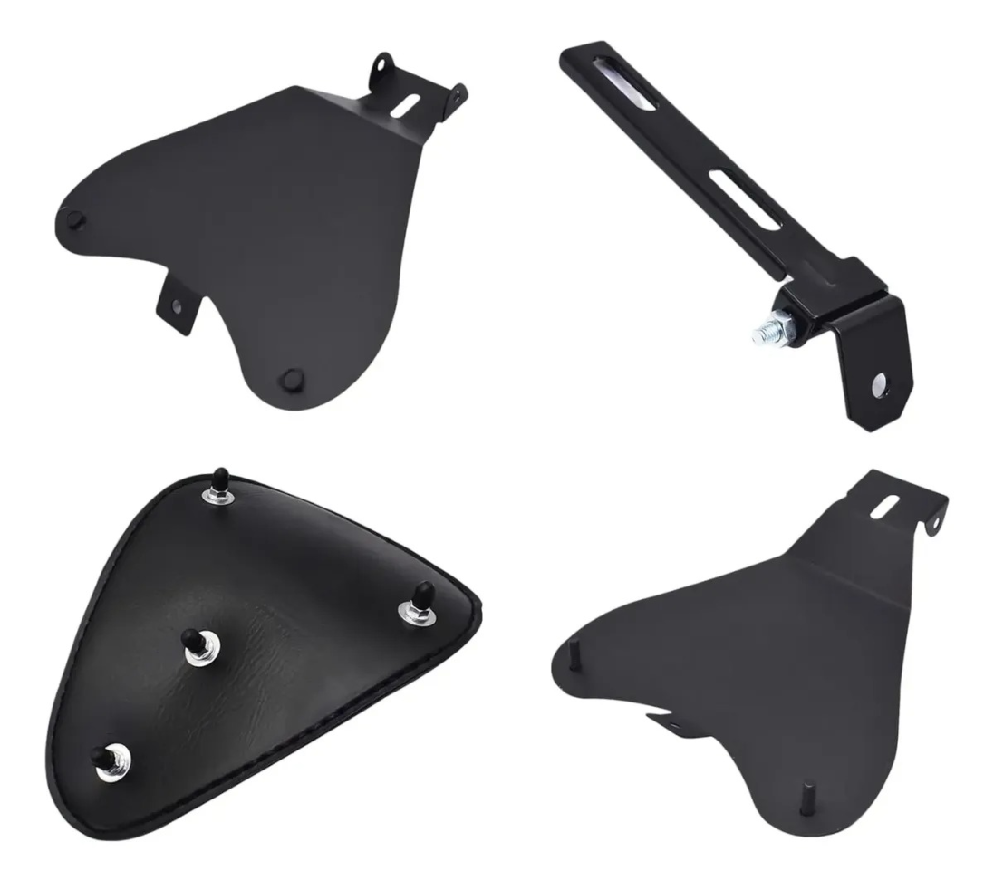 Banco Solo Para Harley Davidson 883r/ Iron - Forty Eigth  Preto Crocodilo - #4