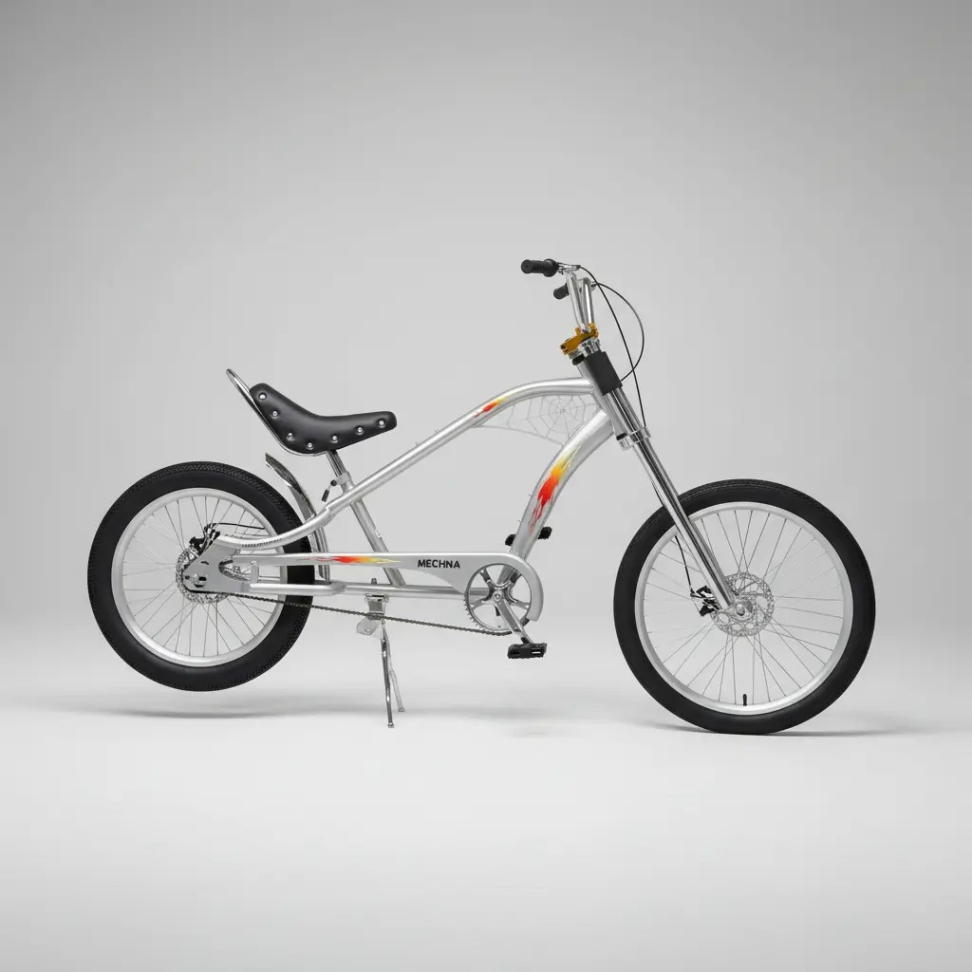 Bicicleta Chopper Harley Luxo Prata - #3