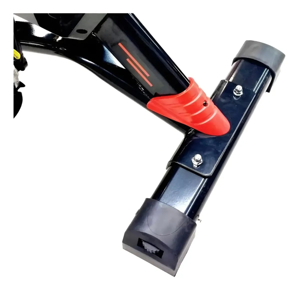 Bicicleta Ergométrica Spinning Mecanica 13kg Preto com Vermelho - #6