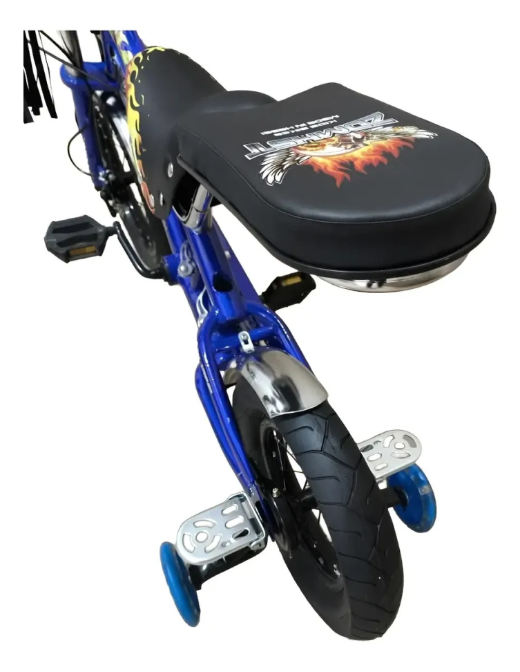 Bicicleta Infantil Chopper Harley Com Rodinhas - #7