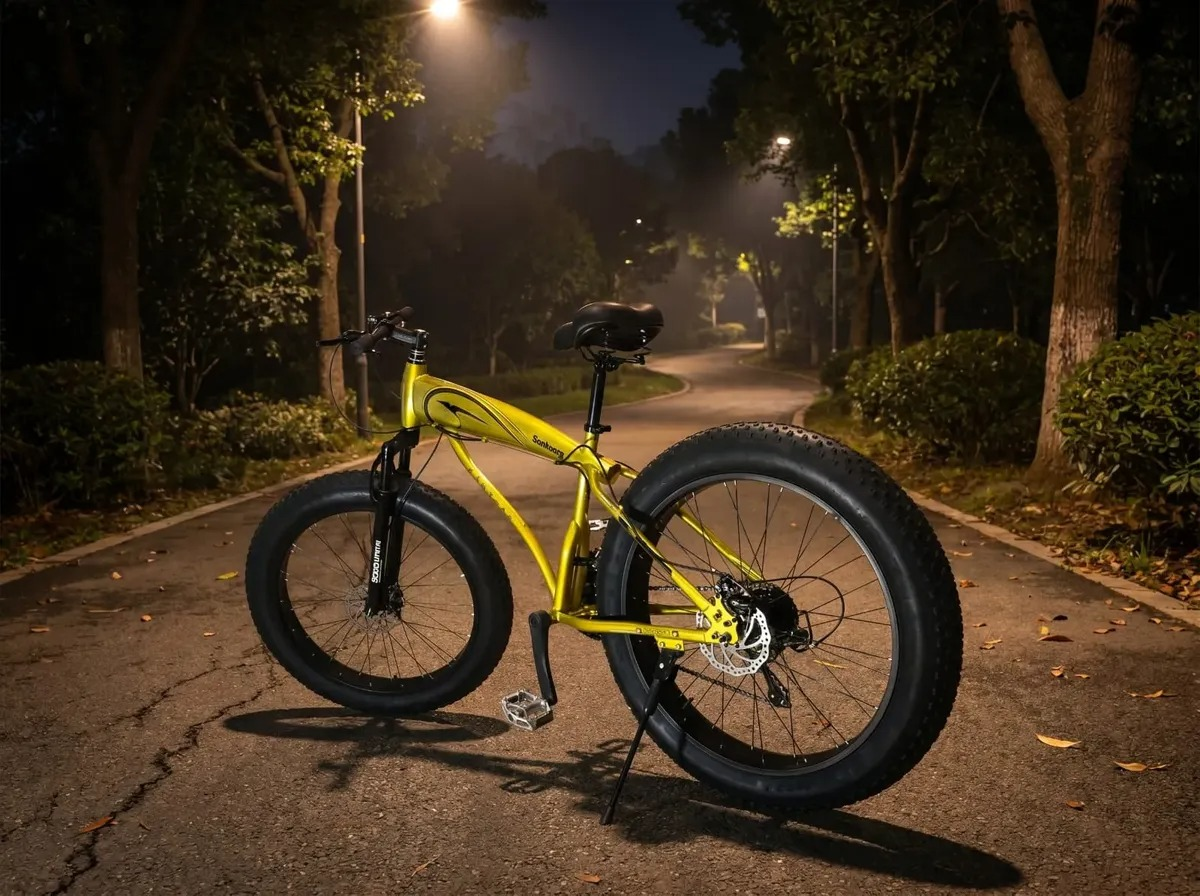 Bicicleta Fat Monster Aro 26 Freio Disco Dourada - #8