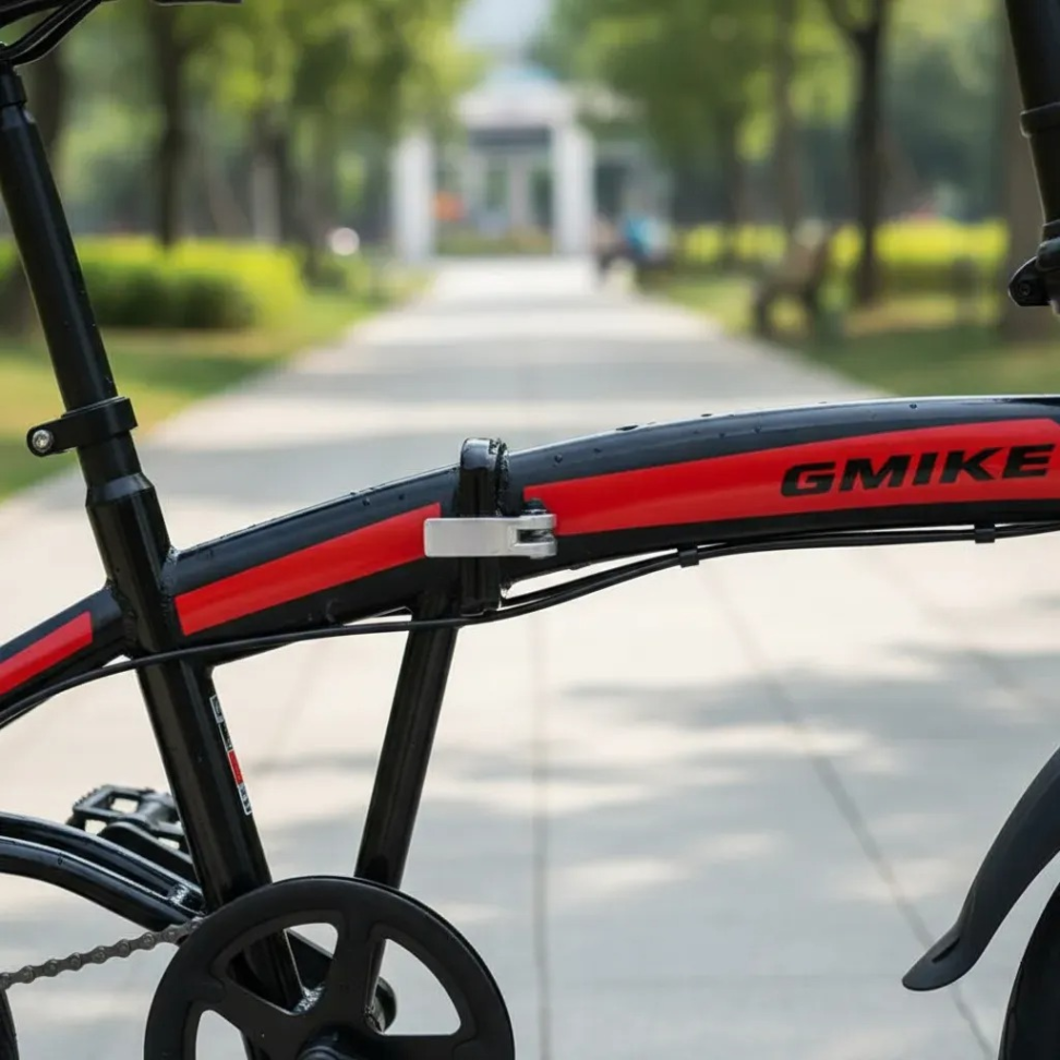 Bicicleta Dobrável 7 Velocidades Aro 20 Roda De Alumínio Preta - #6