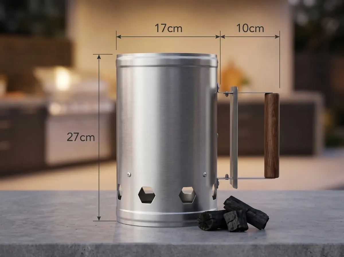 Caneca Carvão De Inox Para Churrasco - #3