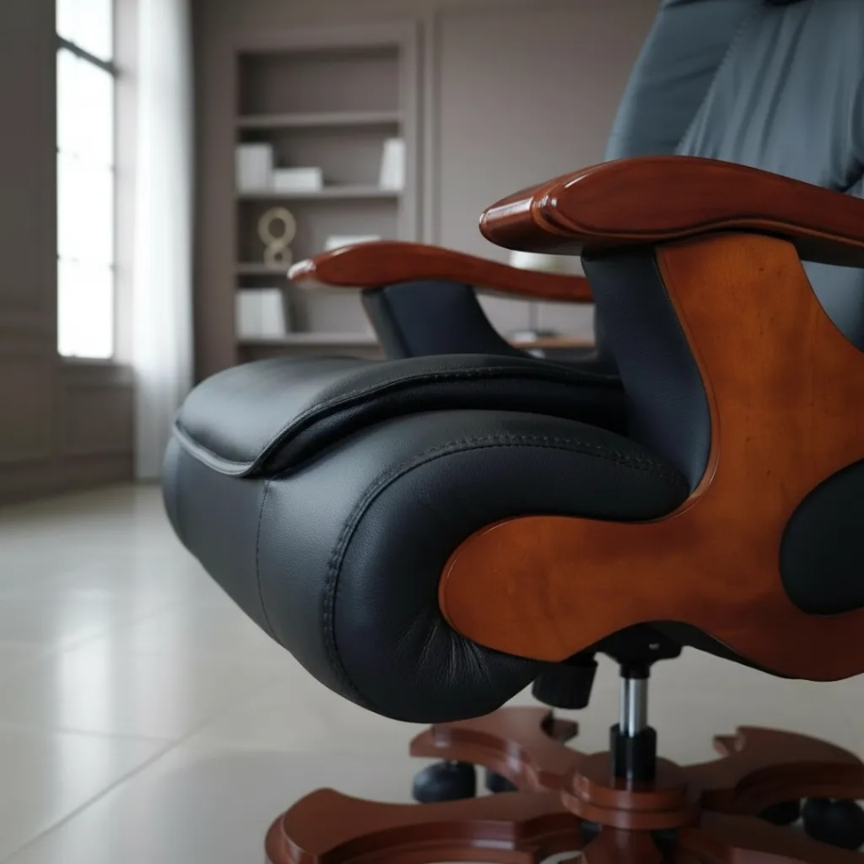 Cadeira Presidente Luxo Premium C/ Massageador Elétrico - #3