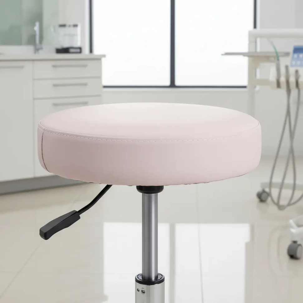 Cadeira Mocho Banqueta Estética Rosa Claro - #5