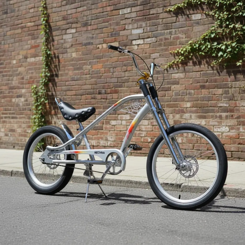 Bicicleta Chopper Harley Luxo Prata - #4