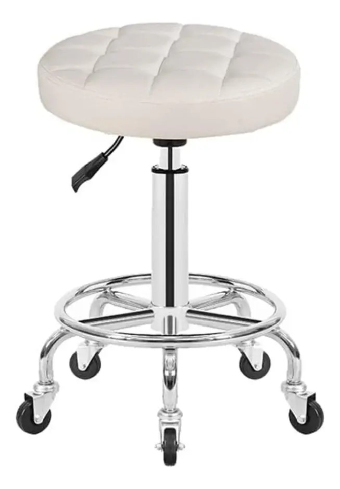 Mocho Giratório Designe Moderno Branco - #2