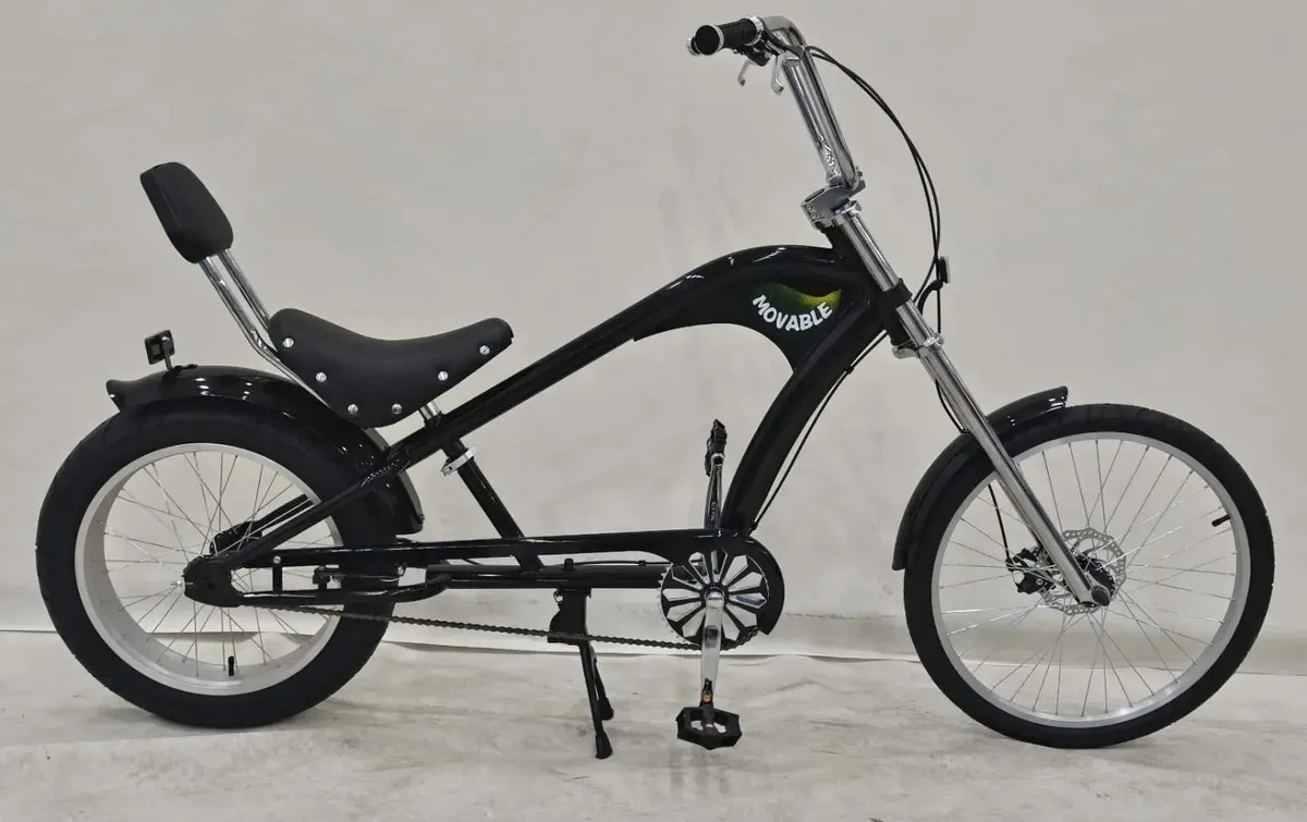 Bicicleta Estilo Chopper Harley Luxo Sem Farol Preta - #3