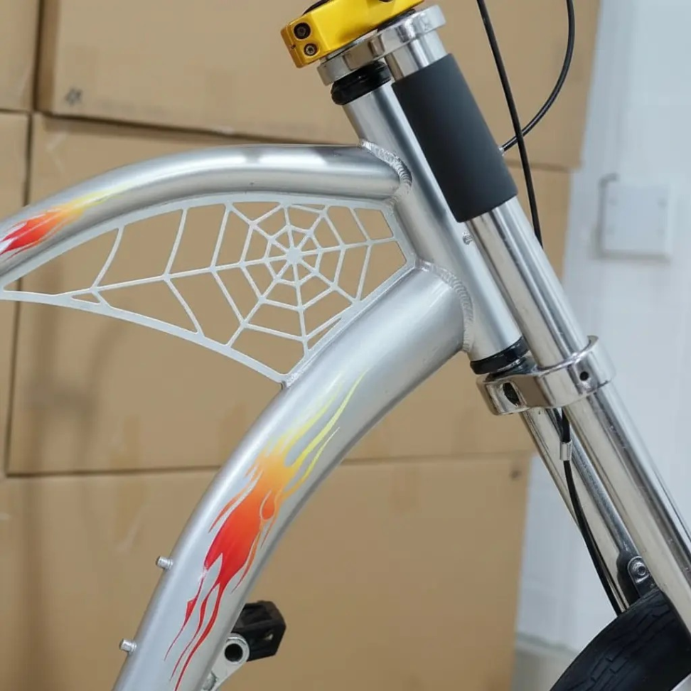 Bicicleta Chopper Harley Luxo Prata - #5