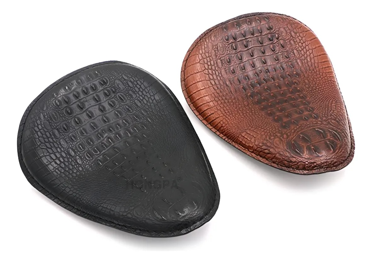 Banco Solo Para Harley Davidson 883r/ Iron - Forty Eigth  Preto Crocodilo - #5