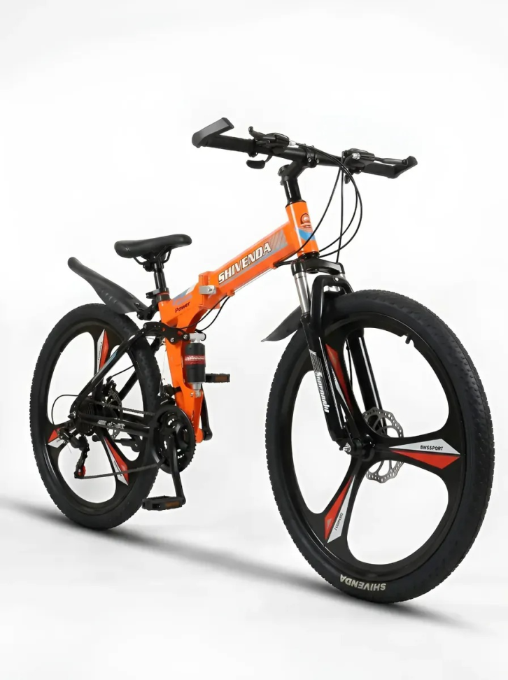 Bicicleta Dobrável Aro 26 Transformers Laranja - #2