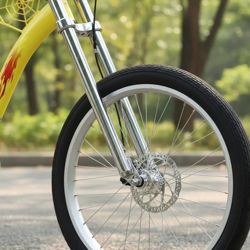 Bicicleta Chopper Harley Luxo Amarela - #3