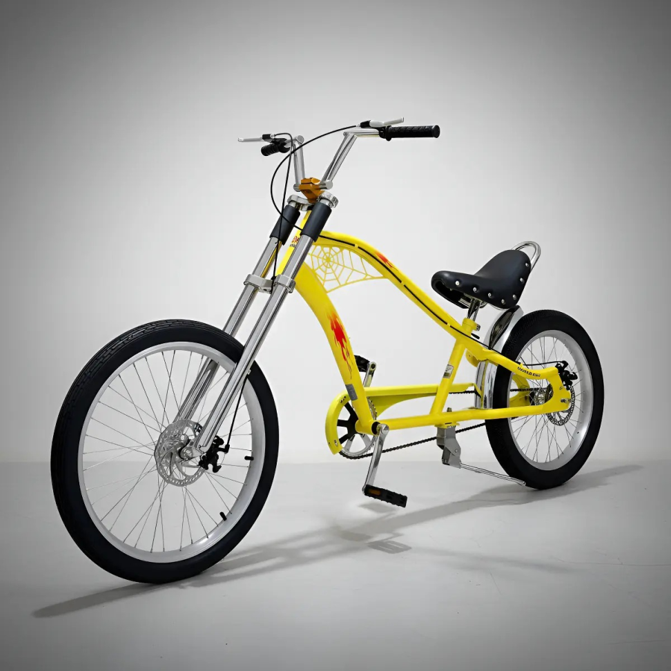 Bicicleta Chopper Harley Luxo Amarela - #6
