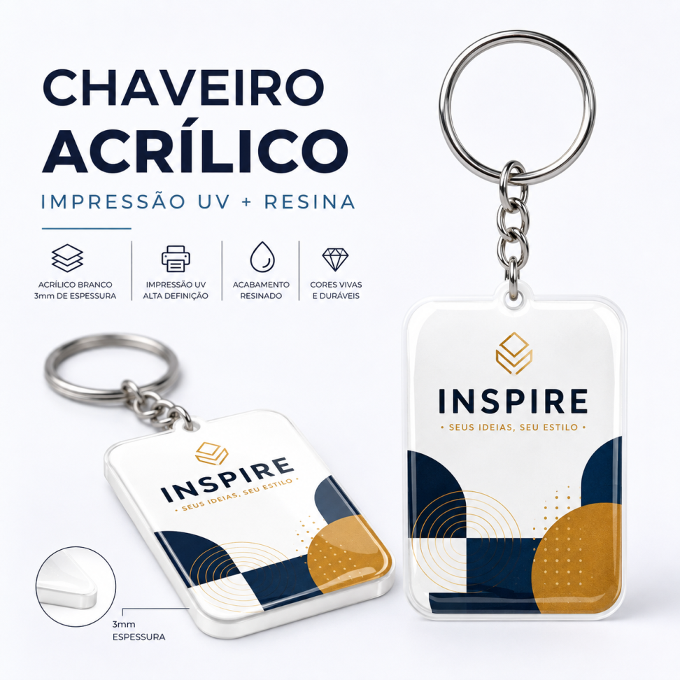 Chaveiro em Acrílico