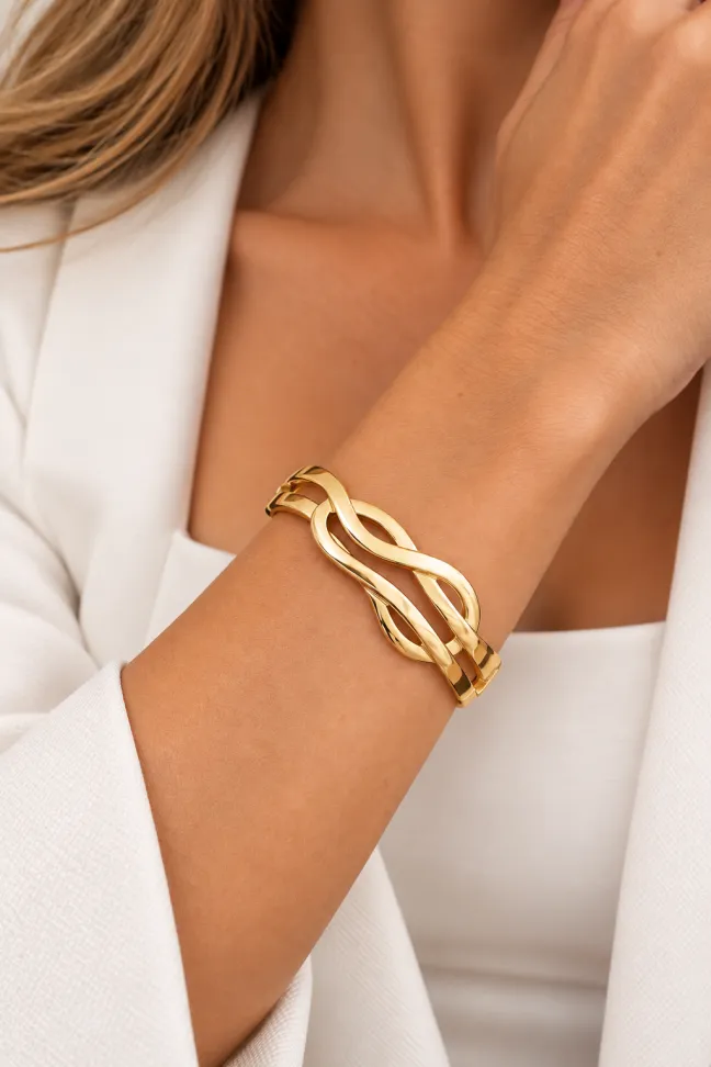 Bracelete nó dourado - #2