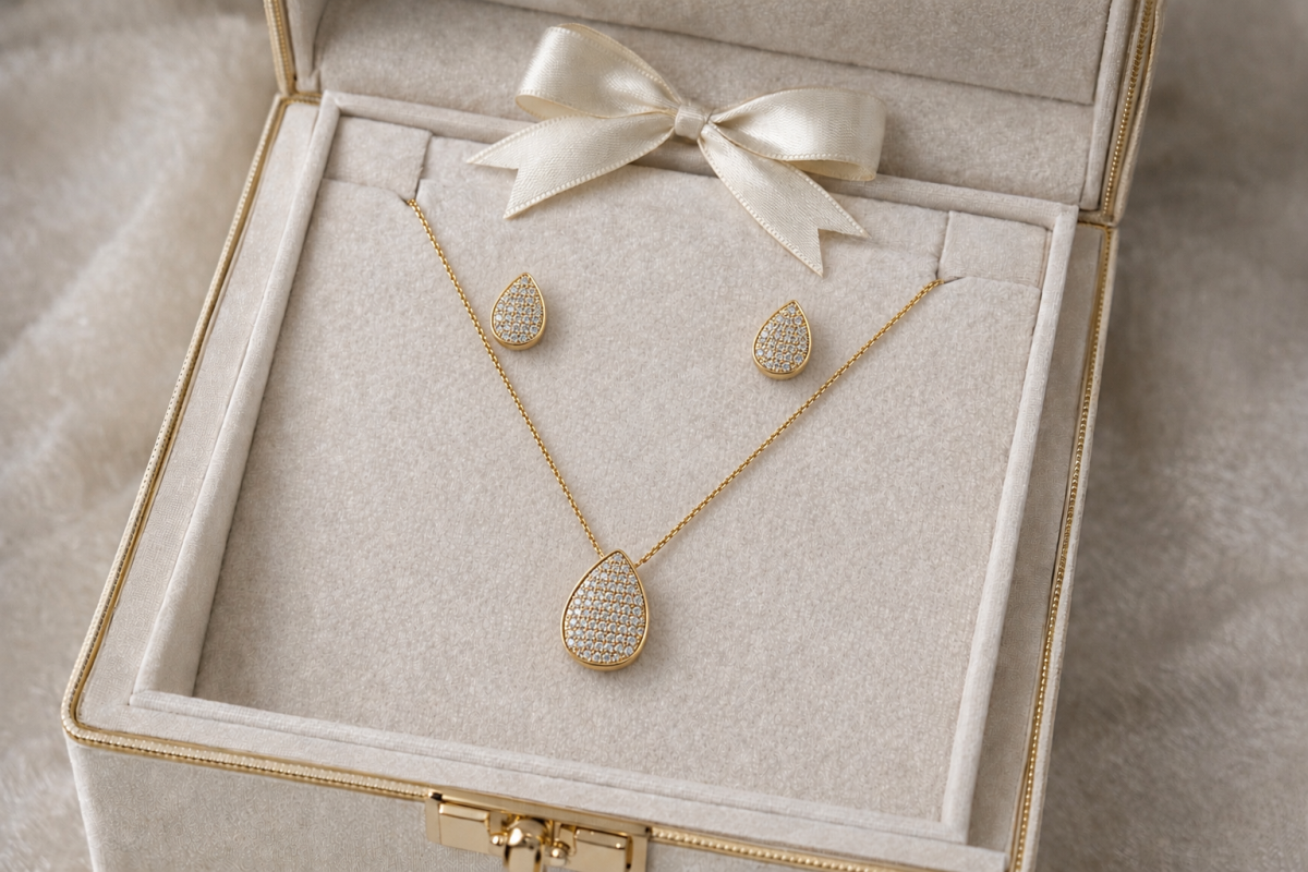 Conjunto gota cravejada