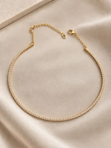 Colar chocker Riviera flexível com extensor