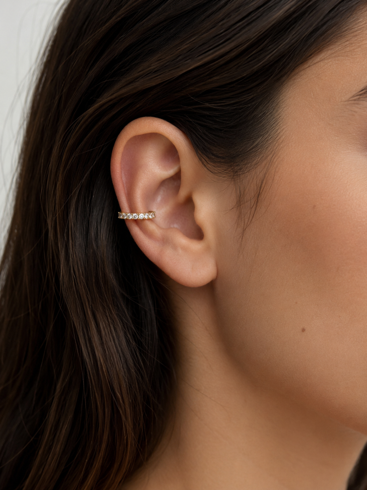 Piercing fake zircônia grande