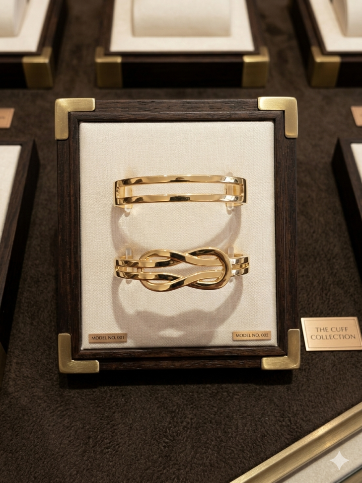 Bracelete liso vazado