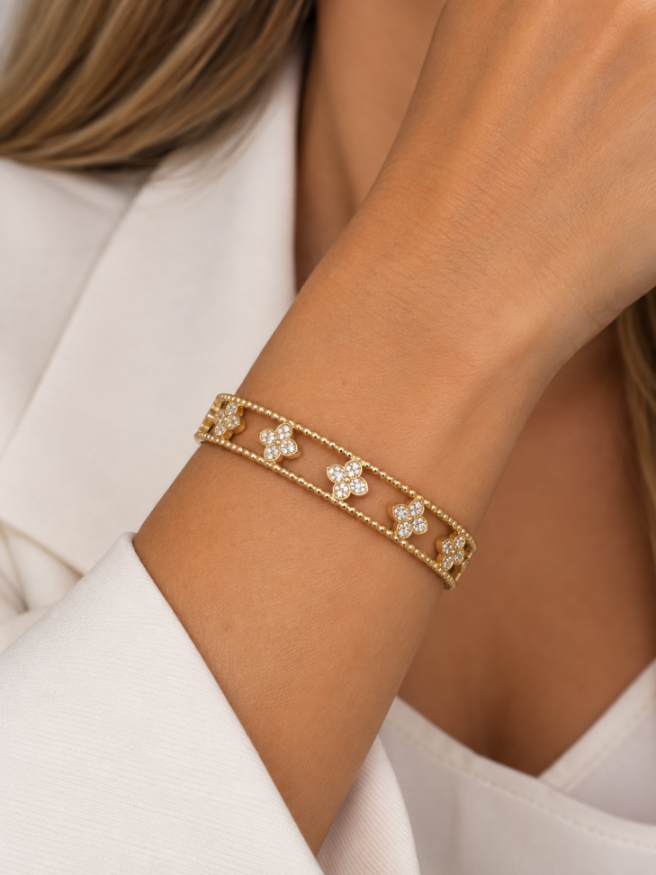 Bracelete vazado van cleef