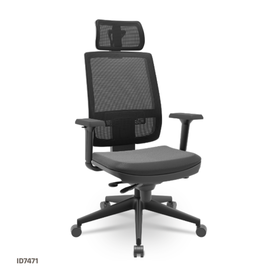CADEIRA PRESIDENTE BRIZZA C/APOIO SLIDER (PLAX)