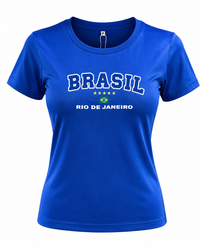 T-SHIRT FEMININA BRASIL BY W LIFE - #4