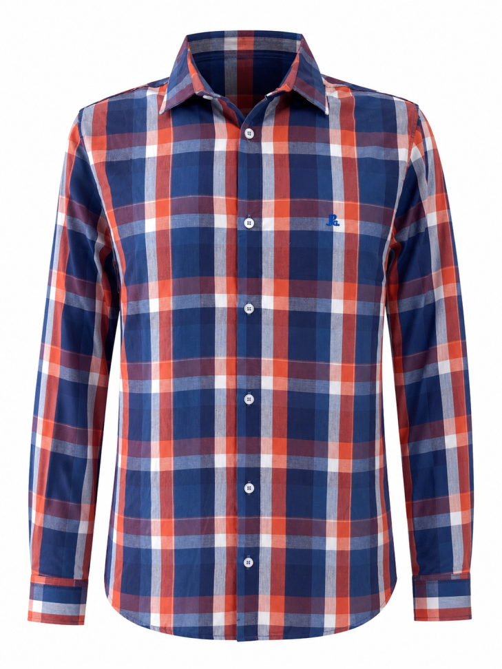 CAMISA SOCIAL XADREZ MANGA LONGA OFERTA - #5