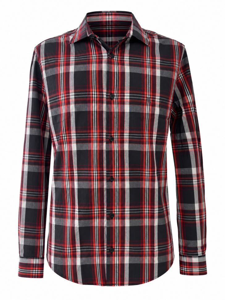 CAMISA SOCIAL XADREZ MANGA LONGA OFERTA