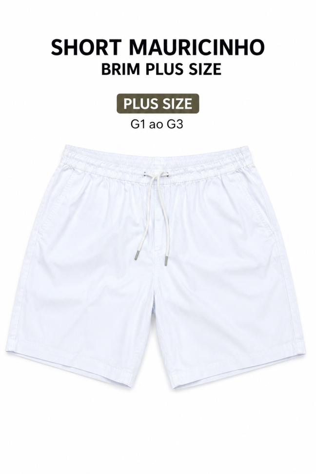 SHORT MAURICINHO BRIM PLUS SIZE