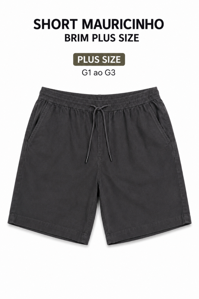SHORT MAURICINHO BRIM PLUS SIZE - #4