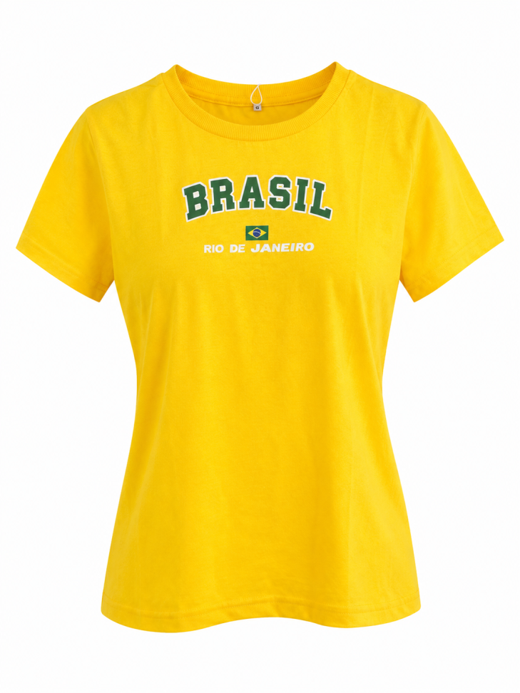 T-SHIRT FEMININA BRASIL BY W LIFE - #11