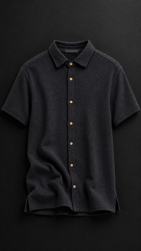 CAMISA DE BOTÃO TEXTURIZADA PREMIUM