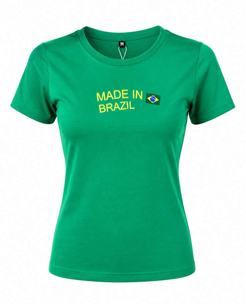T-SHIRT FEMININA BRASIL BY W LIFE - #3