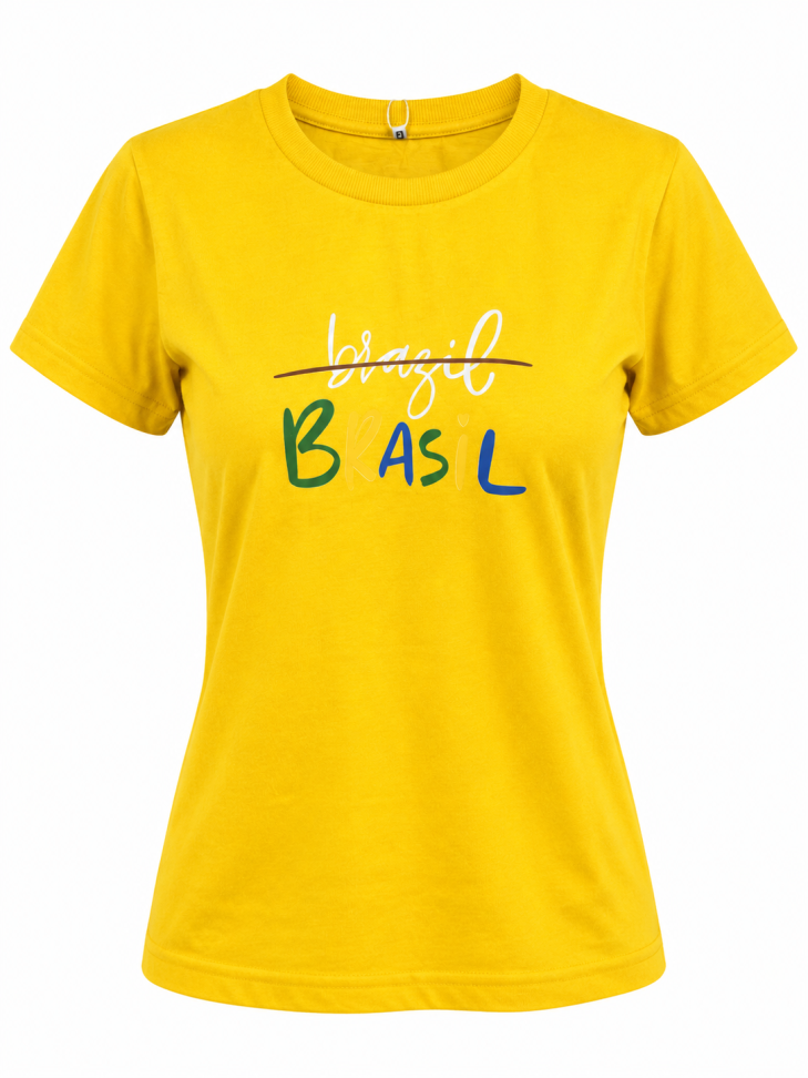 T-SHIRT FEMININA BRASIL BY W LIFE - #15