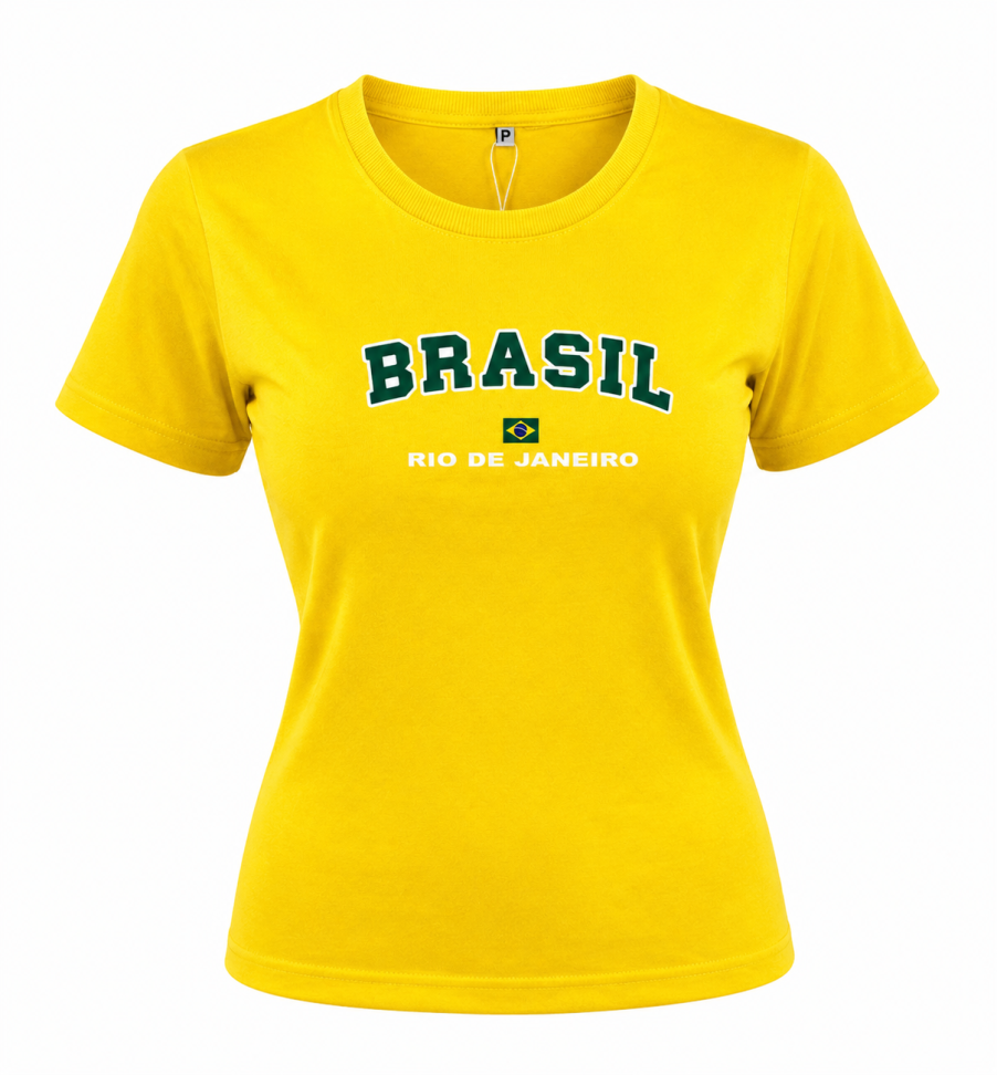 T-SHIRT FEMININA BRASIL BY W LIFE - #6