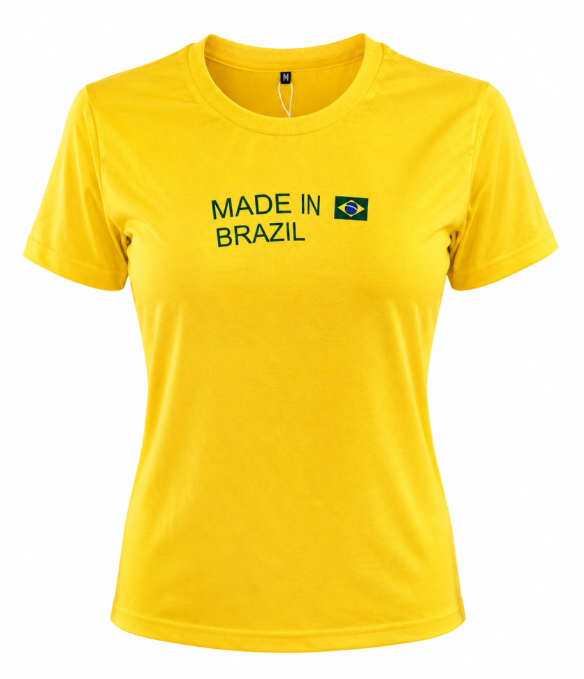 T-SHIRT FEMININA BRASIL BY W LIFE - #8