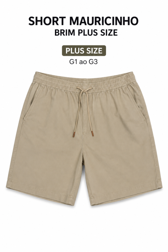 SHORT MAURICINHO BRIM PLUS SIZE - #5