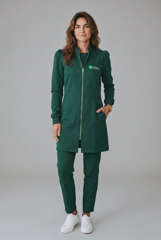 Jaleco Feminino Princesa Zíper Oficial Odonto Company