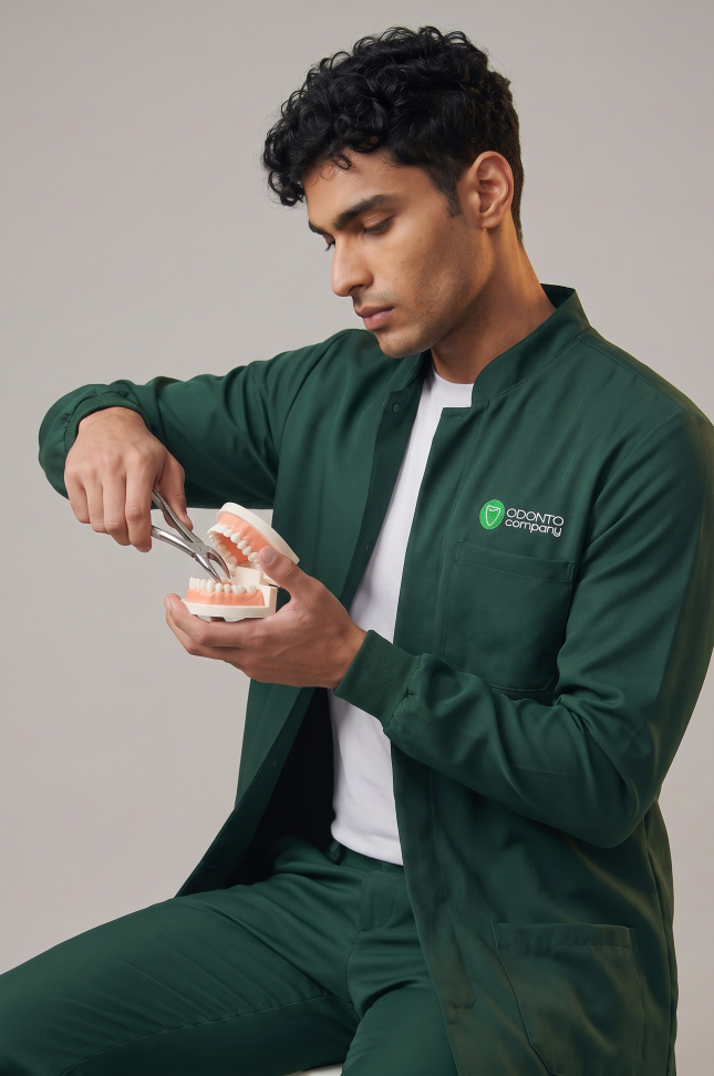 Jaleco Masculino Botões Oficial Odonto Company - #3