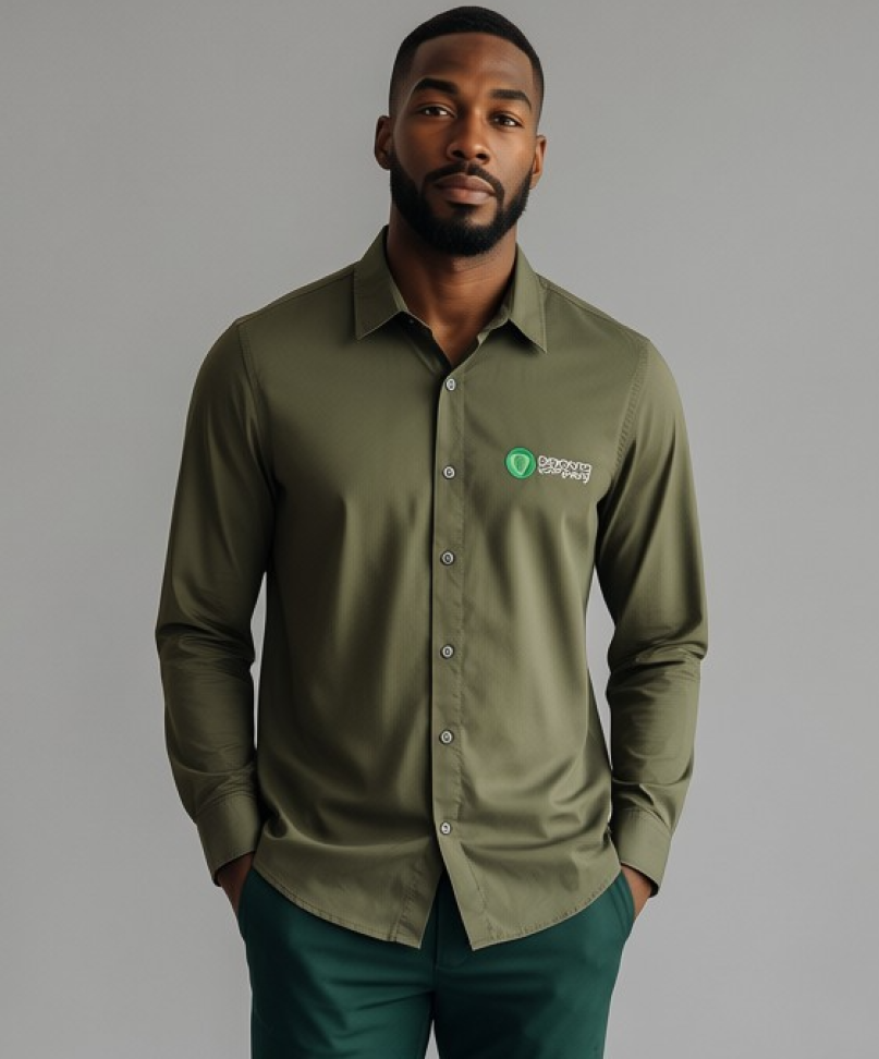 Camisa Mascuina Tricoline manga longa Odonto Company