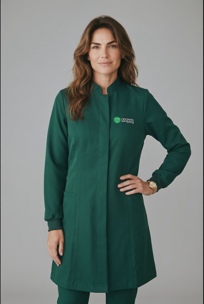 Jaleco Feminino Botões Oficial Odonto Company