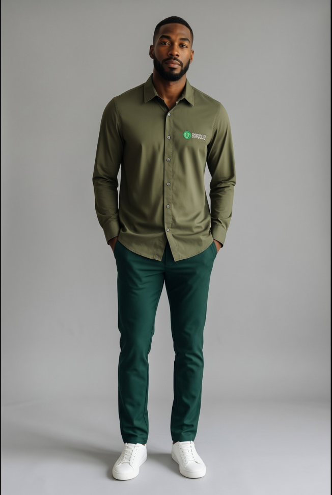 Camisa Mascuina Tricoline manga longa Odonto Company